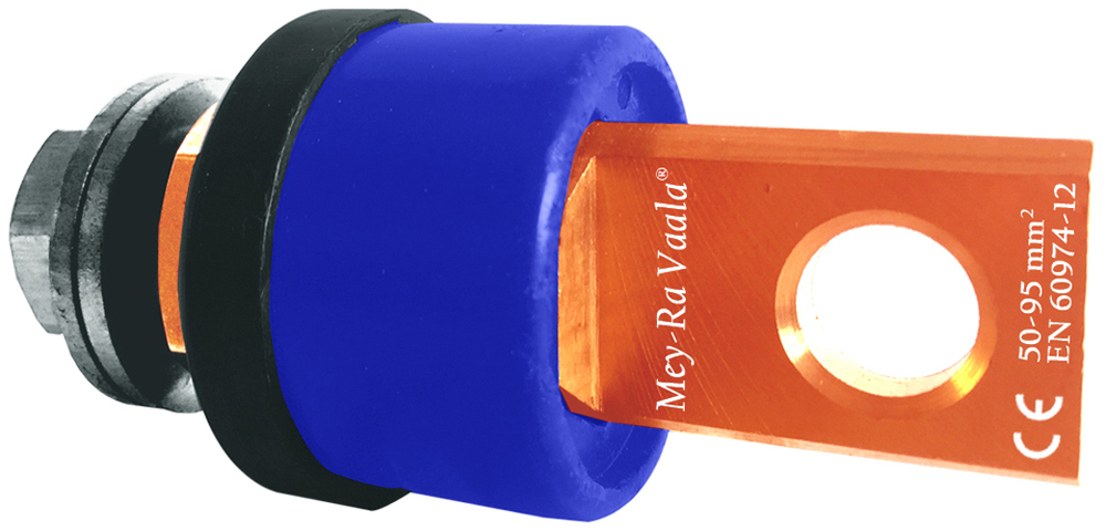 Mey-ra Vaala - Welding Machine Terminal Lug Mpl2 Series (600 Amps) | Copper Coated, 50-95 Mm2 Cable Size, Crack-resistant, Durable Finish