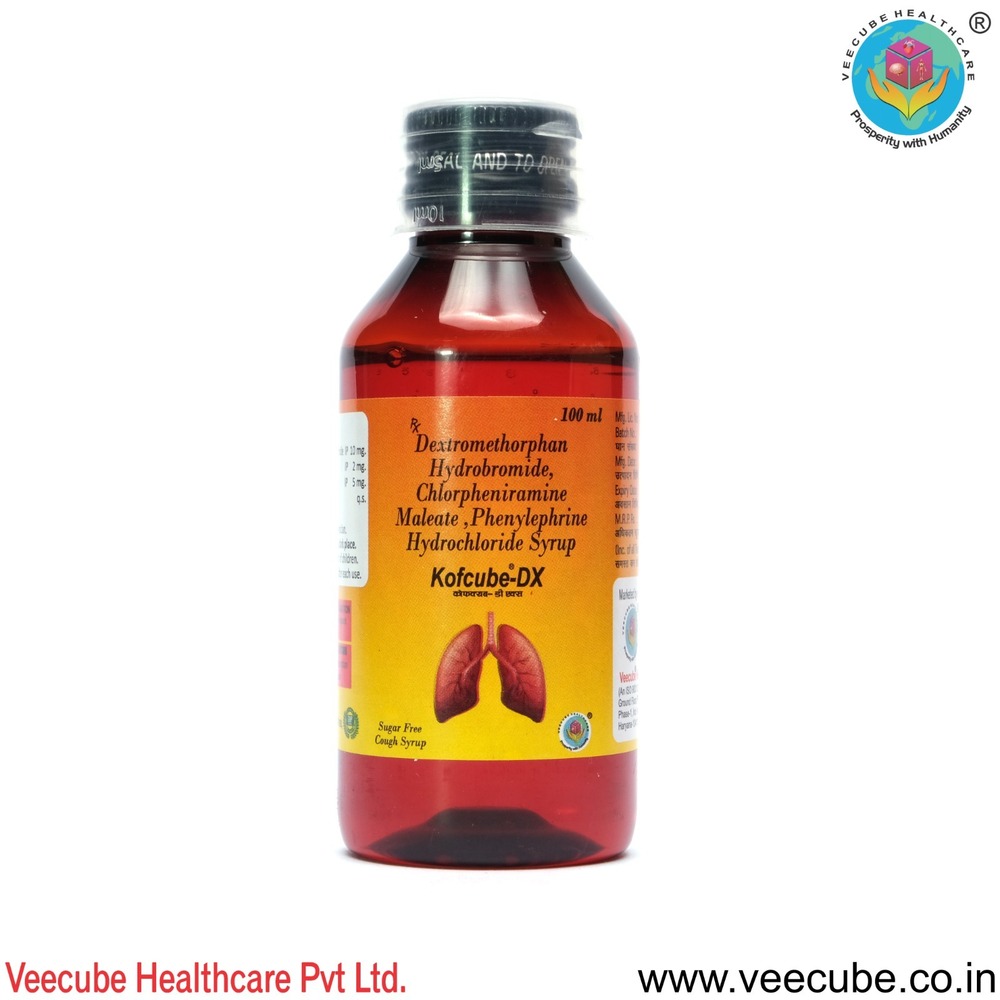 Kofcube Dx - Ingredients: Chlorpheniramine Maleate 2Mg + Dextromethorphan Hydrobromide 10 Mg  + Phenylephrine 5Mg (Sugar Free)