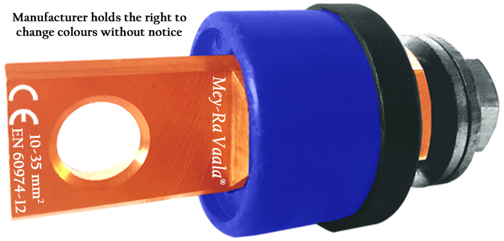 Mey-ra Vaala - Welding Machine Terminal Lug Mpl2 Series (200 Amps) - Copper Coated, 25 - 50 Mm2 , Easy To Install, Crack-resistant, Durable Finish