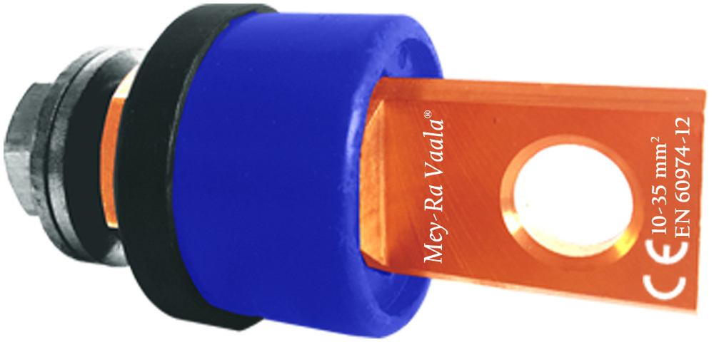 Mey-ra Vaala - Welding Machine Terminal Lug Mpl2 Series (200 Amps) - Copper Coated, 25 - 50 Mm2 , Easy To Install, Crack-resistant, Durable Finish