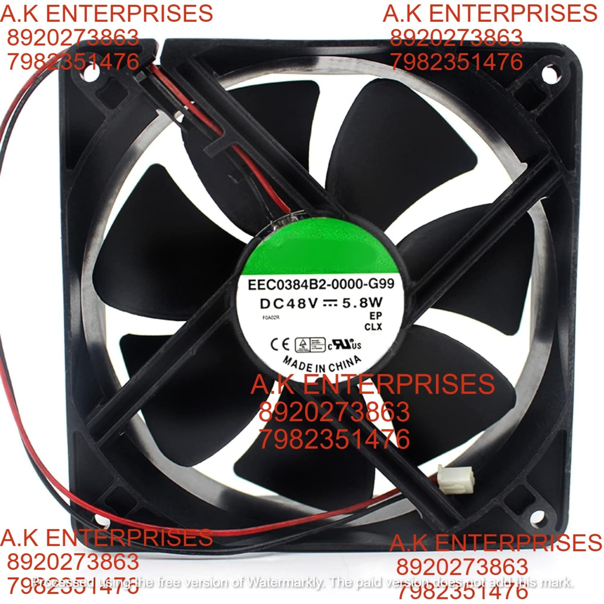 SUNON FAN EEC0384B2-0000-G99 DC 48V 5.8W 120X120X38MM 3-Wire Inverter Cooling Fan