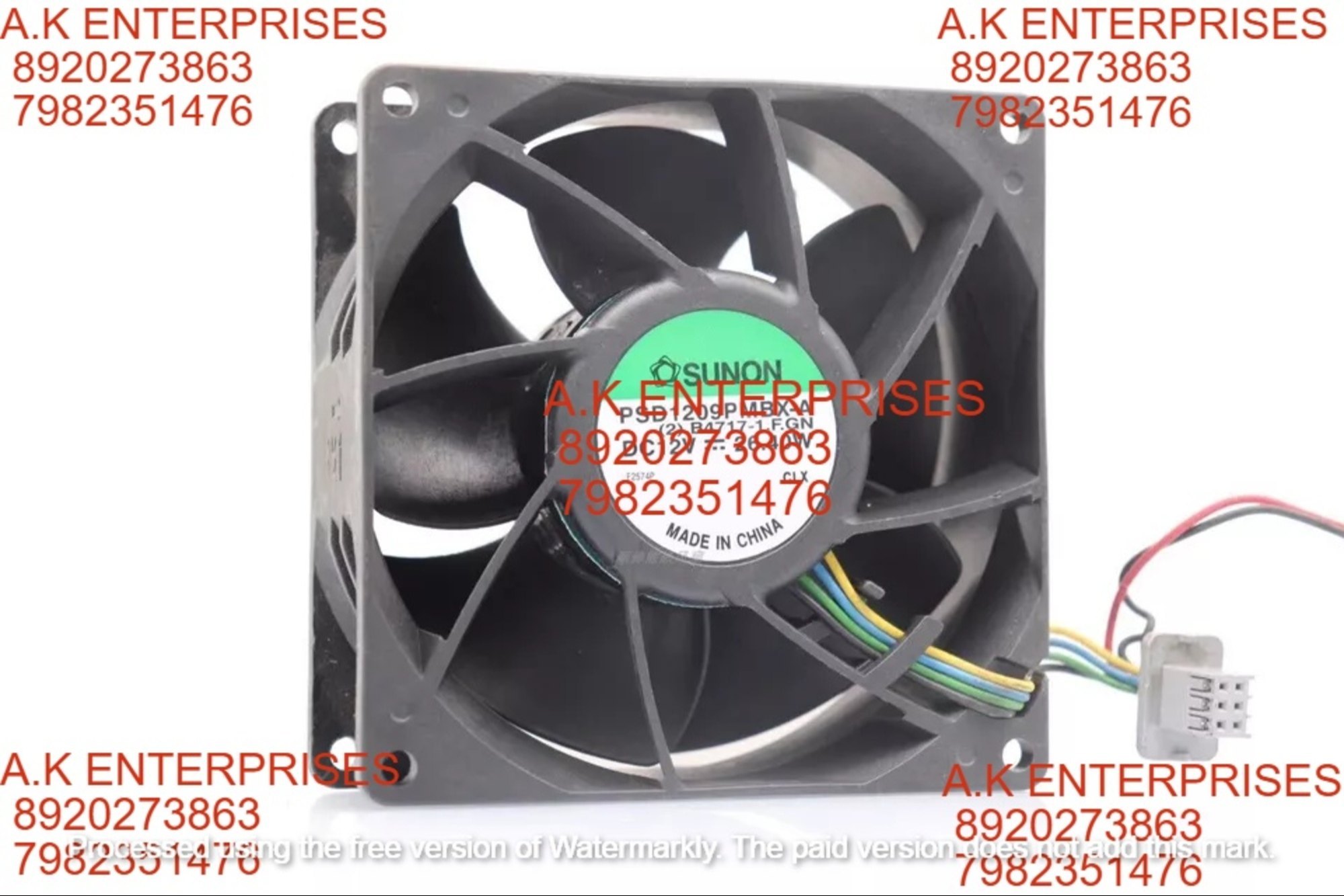 SUNON PSD1209PMBX-A 12V 26.40W 9038mm 9CM 4-Wire PWM Cooling Fan