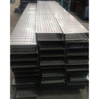 Gi Perforated Type Cable Tray - Galvanized Iron, 3.5mm Thickness, 50-200mm Widths | Silver Color, Pre-galvanized Finish, Ventilated Design For Indoor And Outdoor Use