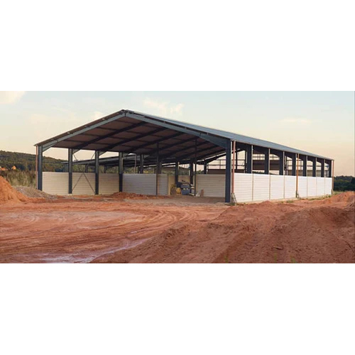 Agricultural Puf Panel Prefab Building Construction - Color: Blue