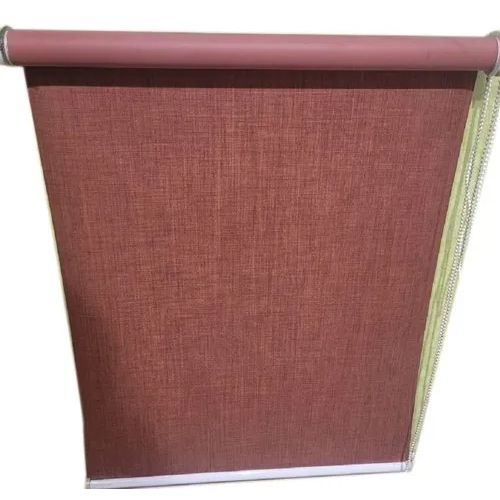 Pvc Plain Roller Blind - Color: Brown