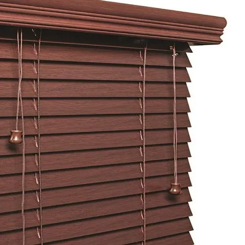 Wooden Window Blind - Color: Brown