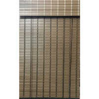 Pvc Exterior Blind - High-quality Pvc, Foldable Design | Brown, Customizable Horizontal Pattern, Ideal For Outdoor Use, Easy To Clean