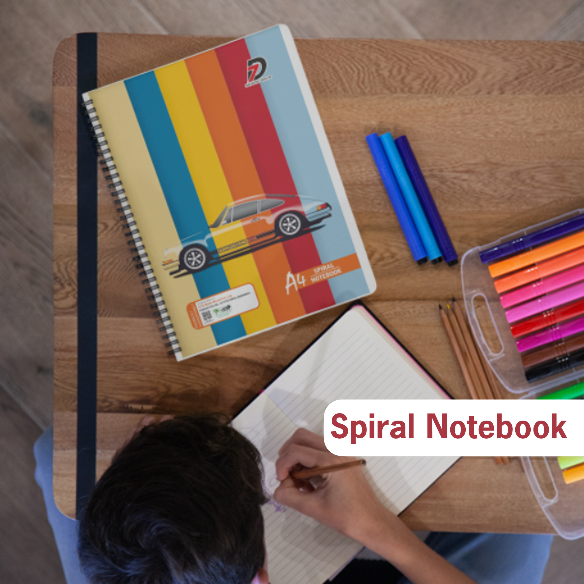 A4 spiral register 400 pages Authentic