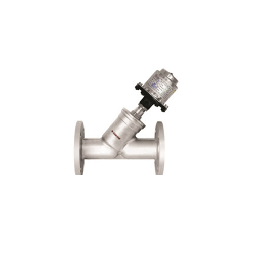 Y Type Flanged Angle Valve - Material: Stainless Steel