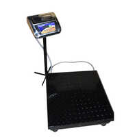 Digital Platform Weighing Scale - Steel Construction, 500 Kg Capacity | High Accuracy, Electric Power, Digital Monitor Display, Sleek Black Finish, Long-lasting Warranty