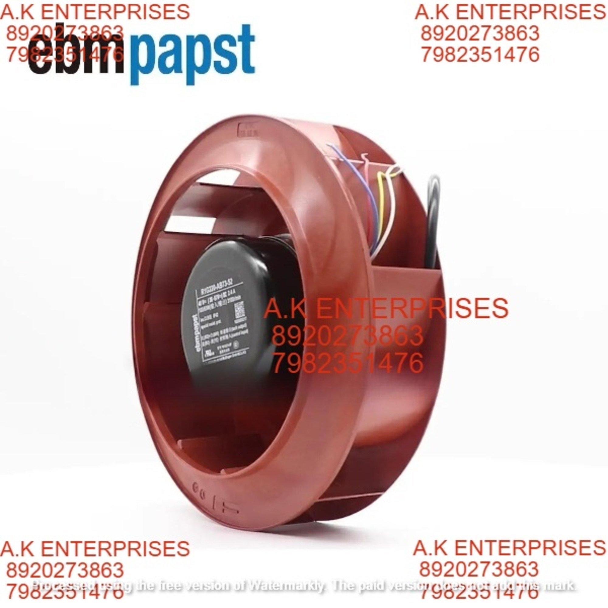 ebmpapst R1G220-AB73-52 48V DC 2.4A M1G074-BF 220mm HVAC Air Cooling Fan R1G220-AB73-99