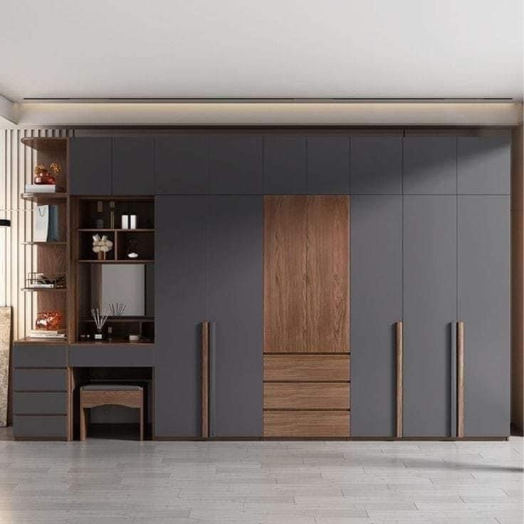 Browm Luxury Modular Wardrobe - Brand Name: Jindal Steel