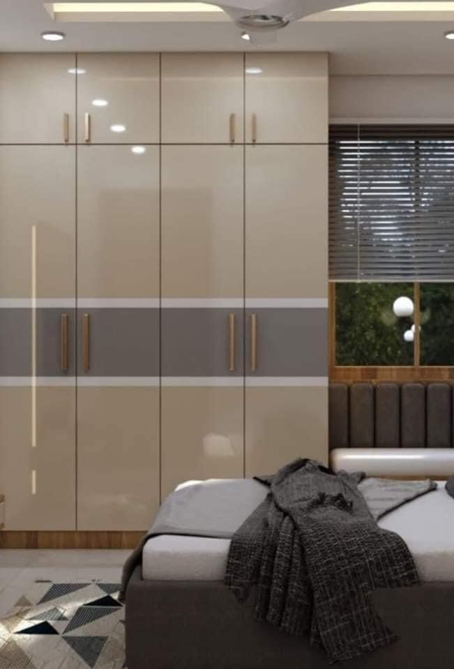 Browm Luxury Modular Wardrobe - Brand Name: Jindal Steel