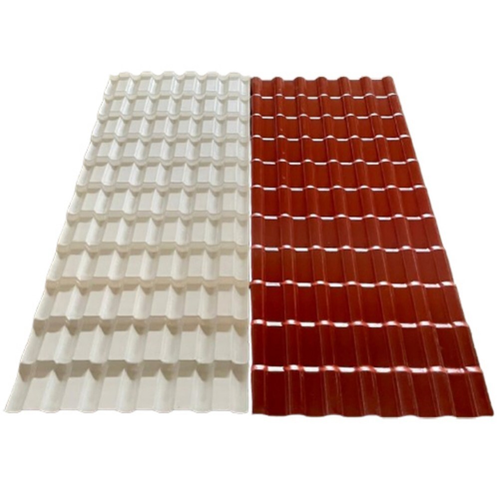 Upvc Roofing Sheet - High-Quality UPVC, Various Sizes Available, White & Red Colors, Easy Clean Plain Surface, Multipurpose Usage