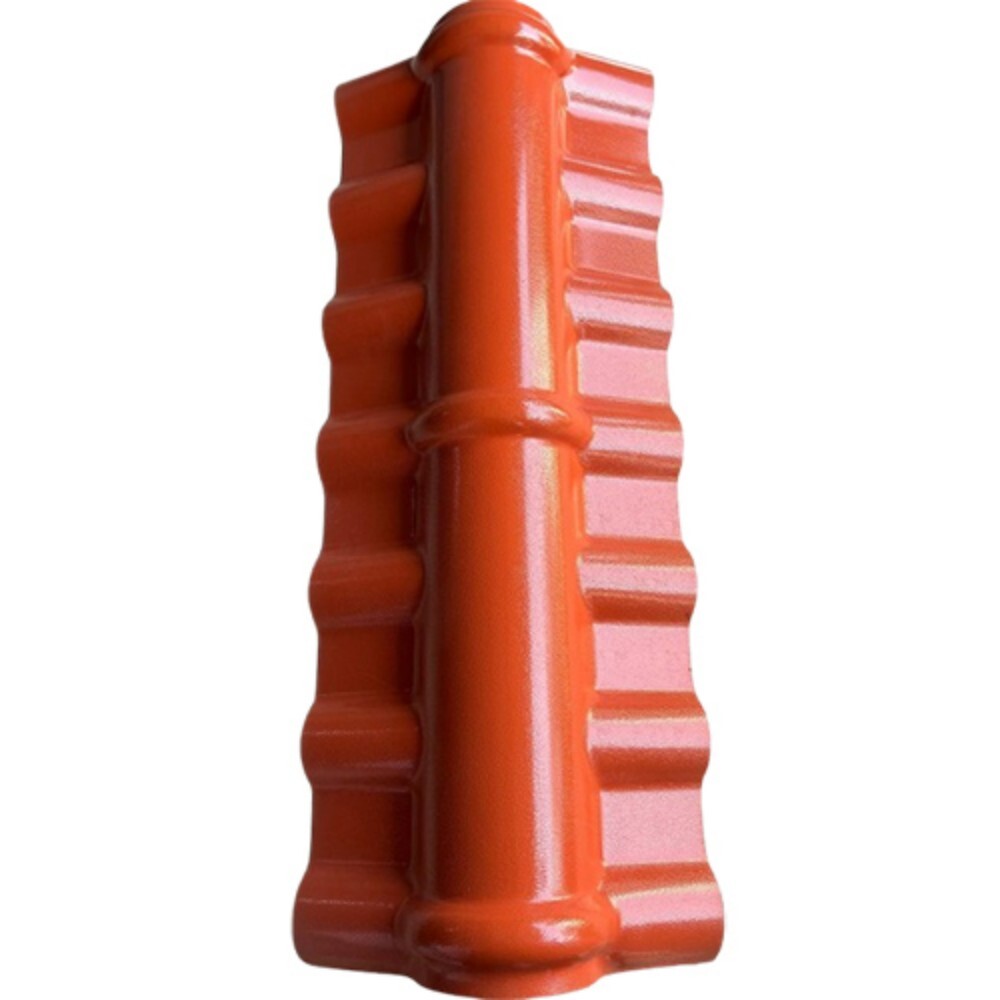 Main Ridge Tile - High-Quality Material, Various Thickness Options in Millimeters, Rich Brown Color, Smooth Plain Surface Finish - Durable Roofing Solution