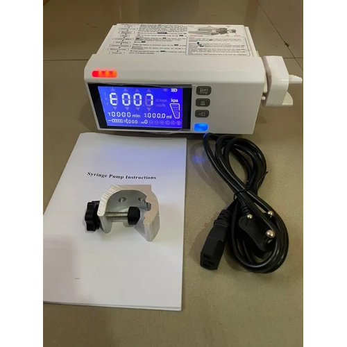 Syringe Pump With Touch Screen