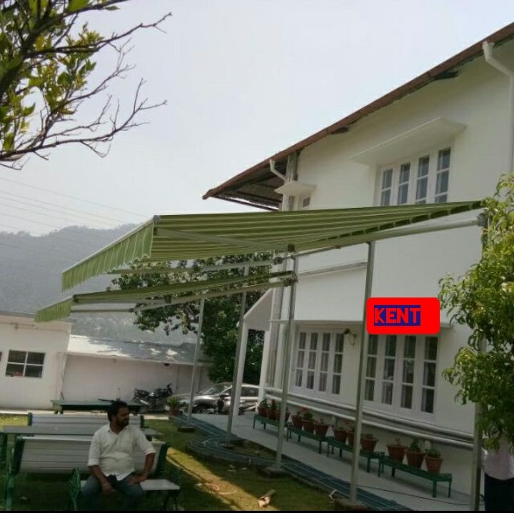 Acrylic Foldable Awning - Color: Red