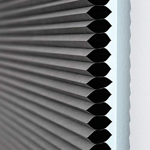 Honeycomb Window Blind - Pvc & Durable Fabric, Custom Sizes Available, Elegant Brown Color, Foldable Design, Waterproof & Anti-uv Features