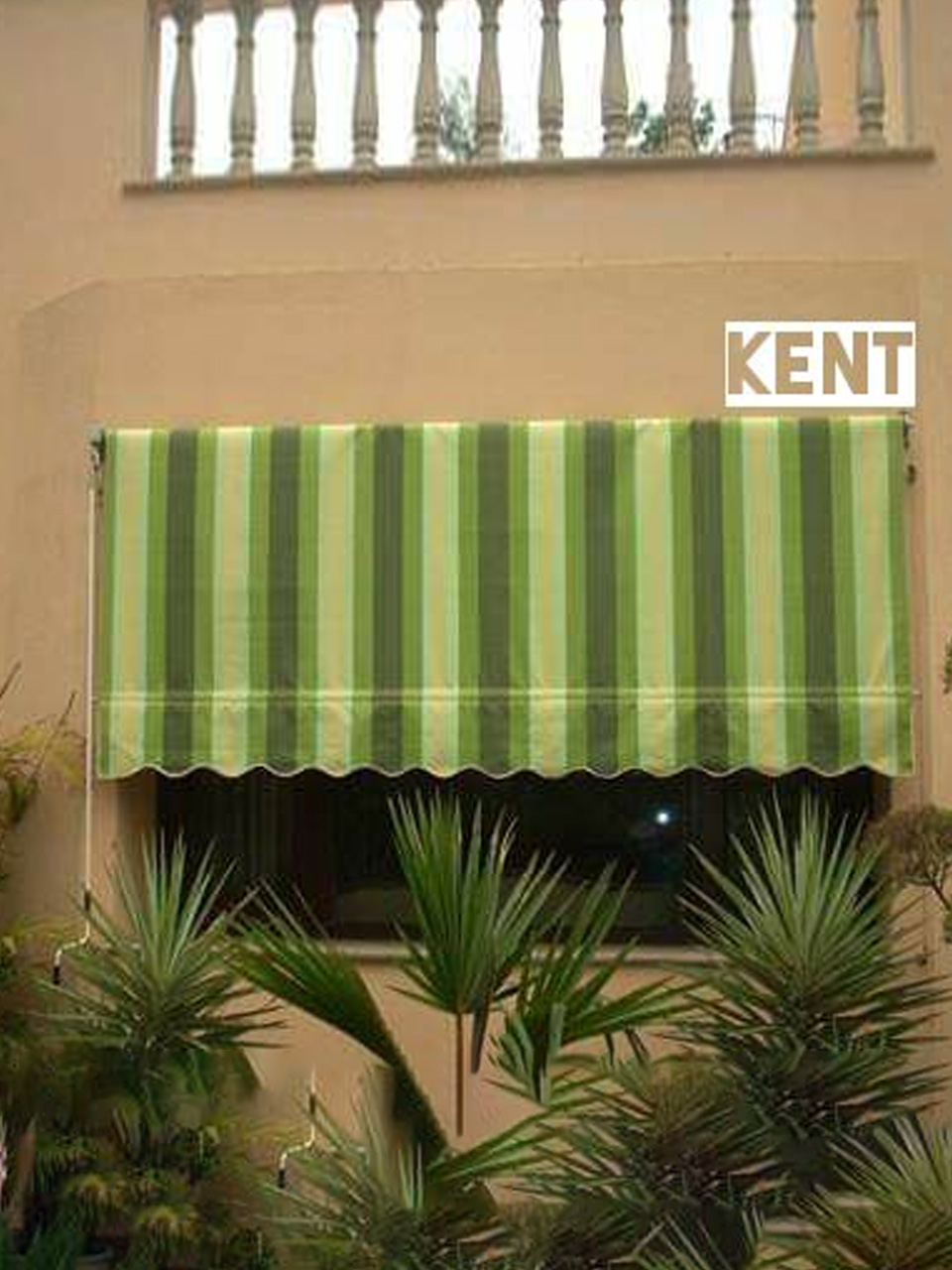 Vertical Drop Awning - Color: Multi Colour