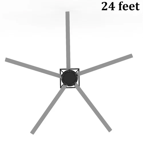 24 Feet Achom Hvls Pole Fan - Material: Aluminum