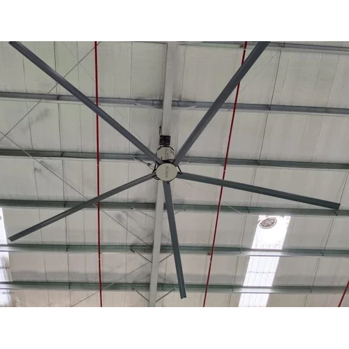 12 Feet Achom Hvls Fan - Color: White ( Base )