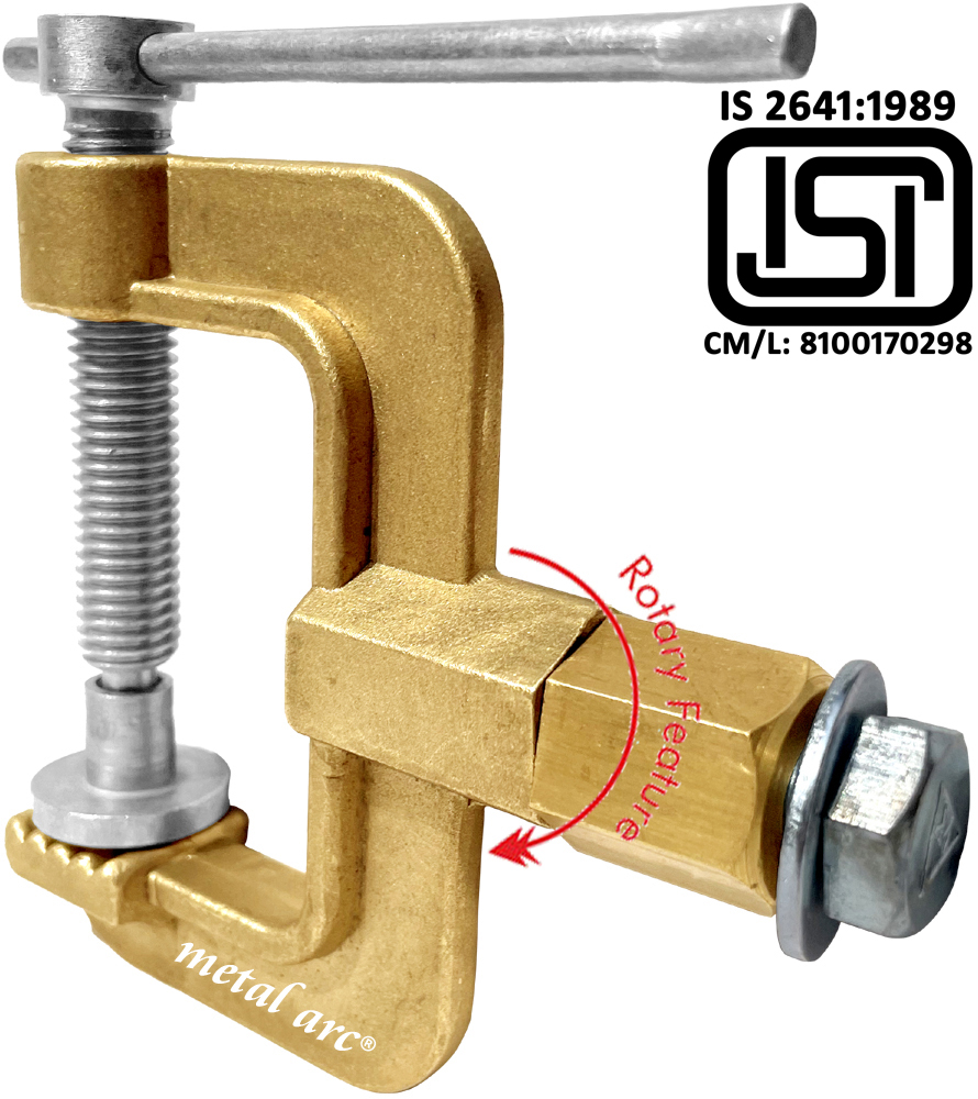 Isi Marked St3 Series C Type Earth Clamp St4b5rl - 800 Amps - Color: Bronze
