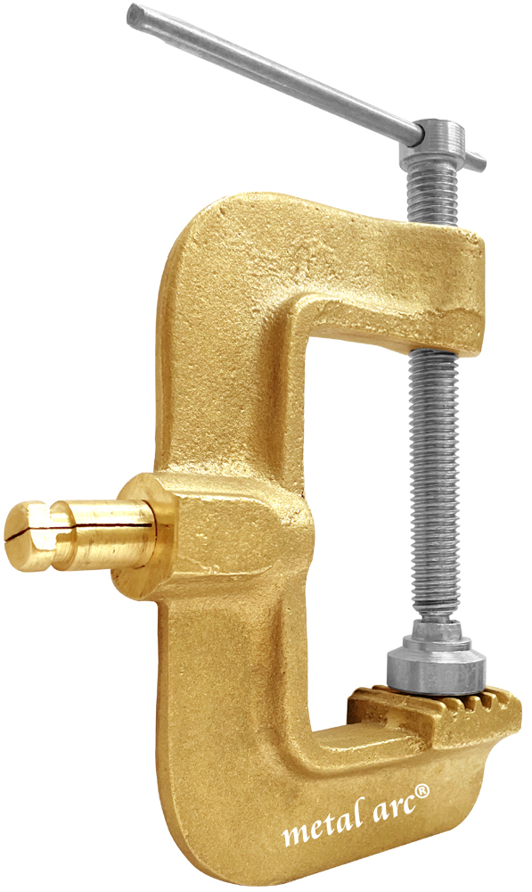 St4 Series C Type Earth Clamp - Heavy Duty Copper Alloy, Up To 1000 Amps | Ce Certified, Low Maintenance, Oxidation Resistant, Powerful Swivel Pad, Quick Connection