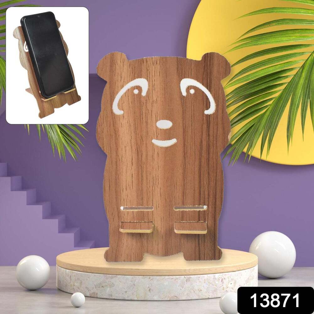 Wooden Cartoon Shape Design Mobile Stands