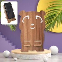 Wooden Cartoon Shape Design Mobile Stands