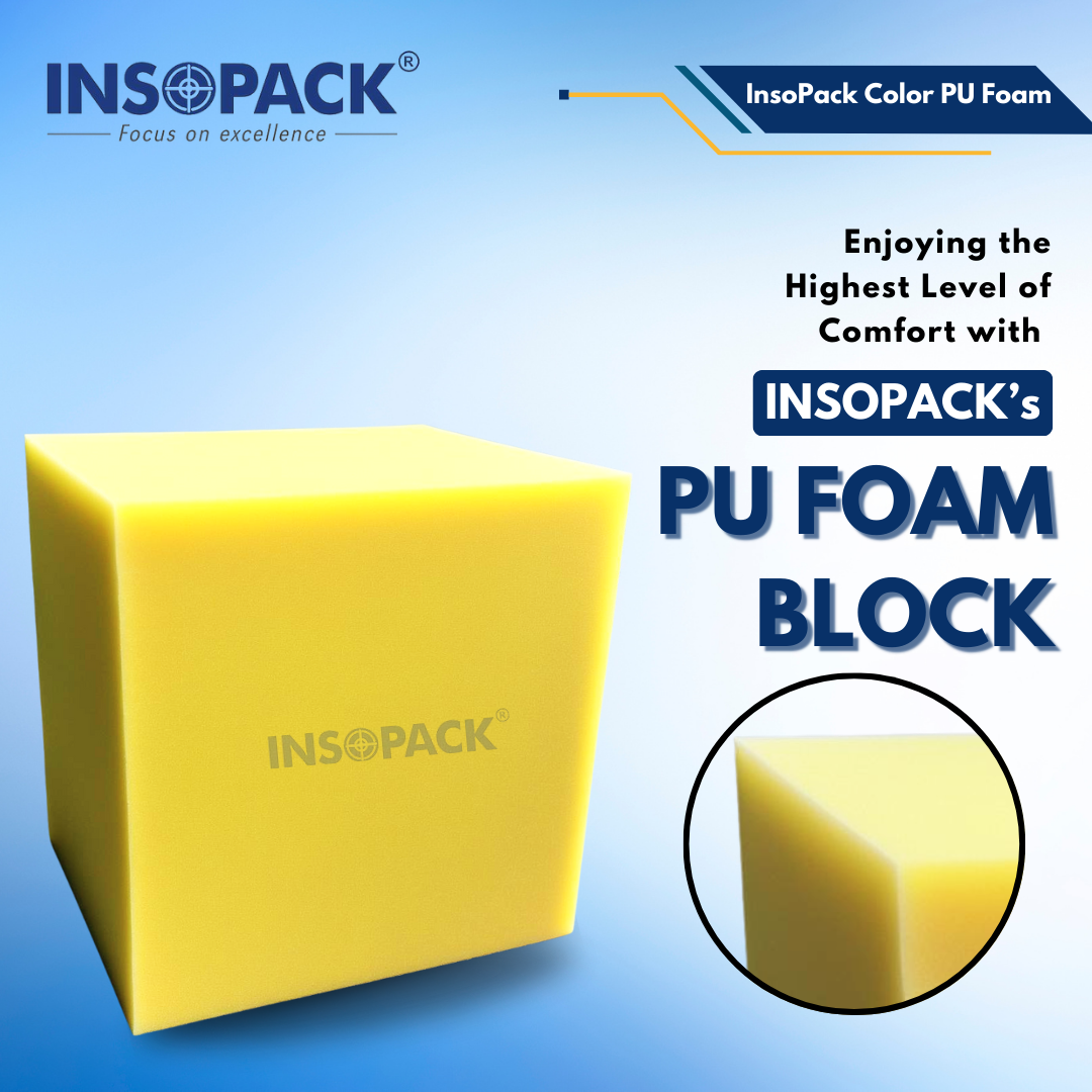 Pu Foam Color Block - 40mm Thick, Rectangular Shape, Smooth Texture, Lightweight, Diverse Color Options, Ideal For Insulation & Soundproofing Applications