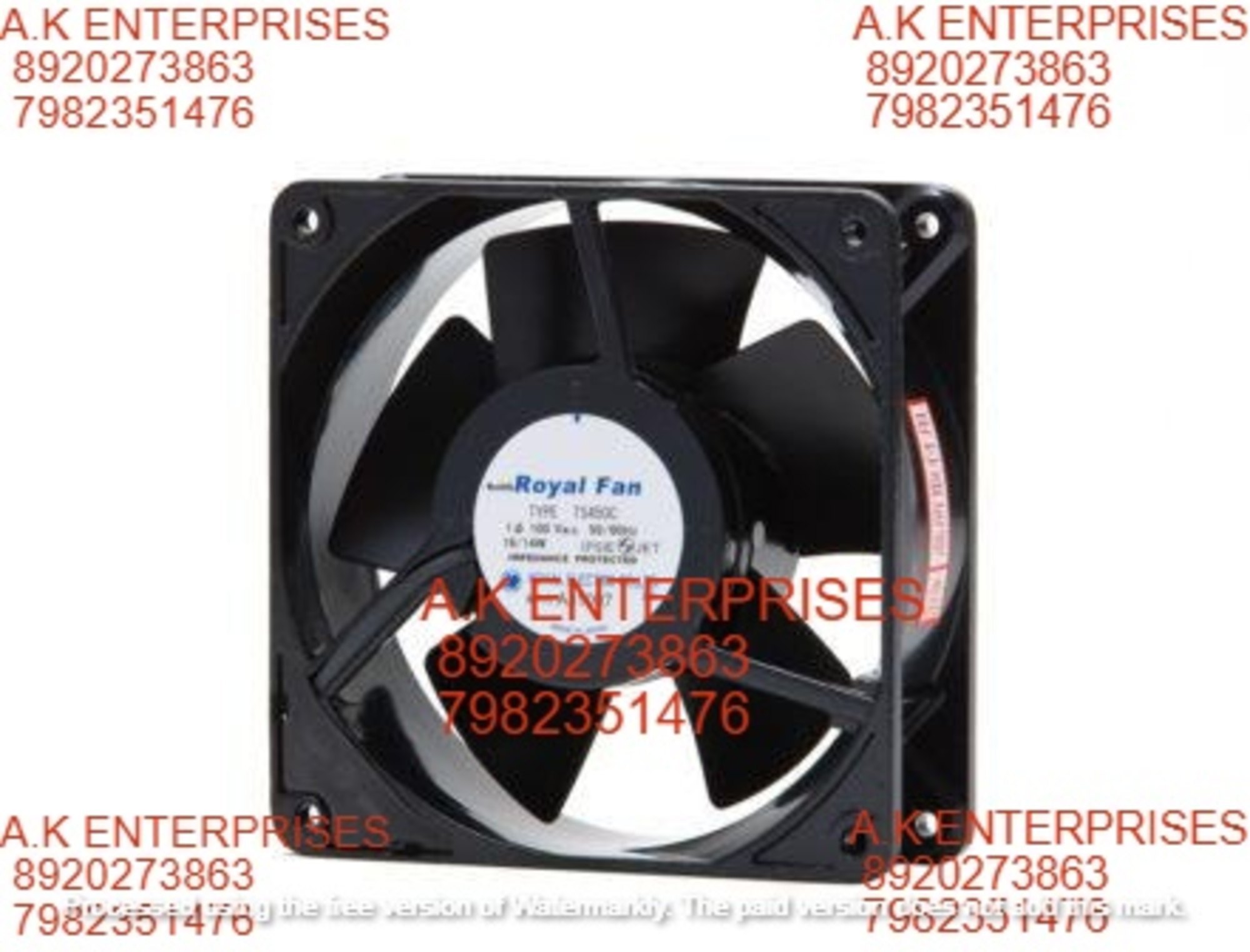 ROYAL FAN UTHS450C 100 V 50/60 16/14 W Cooling Fan 120*120*38mm