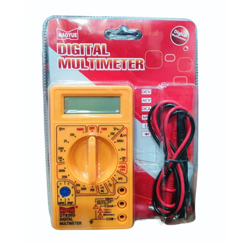 Digital Display Multimeter - Abs Plastic, Digital Display, Blue | Battery Operated, Laboratory Precision Measurement Tool