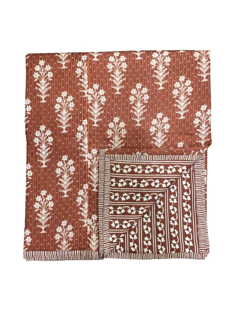 Cotton Screen Printed Dohar - Size: Queen