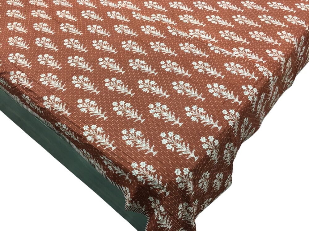 Cotton Screen Printed Dohar - Size: Queen
