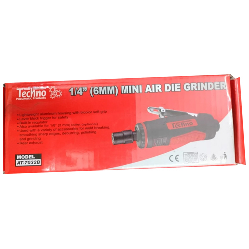 Techno Mini Air Die Pneumatic Grinder - Color: Black