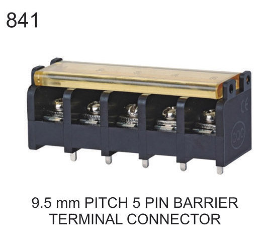 9.5MM PITCH 5 PIN BARRIER TERMINAL CONNECTOR