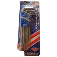 Dayton Hcv-1001r Ball Point Hex Key Wrench Set - Color: Silver