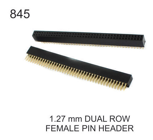 1.27 MM DUAL ROW FEMALE PIN HEADER
