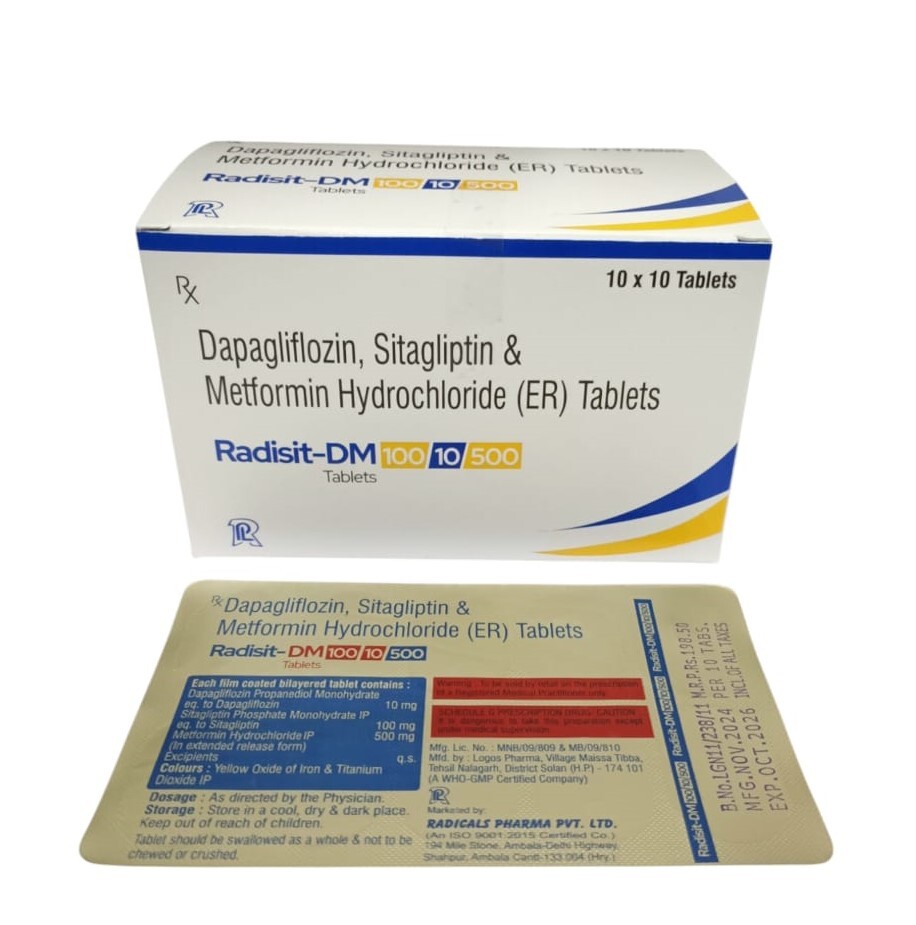 Dapagliflozin Sitagliptin Metformin Tablets