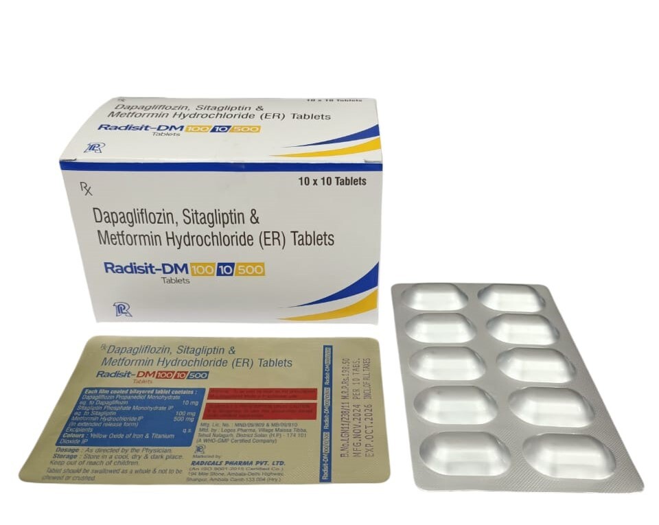 Dapagliflozin Sitagliptin Metformin Tablets