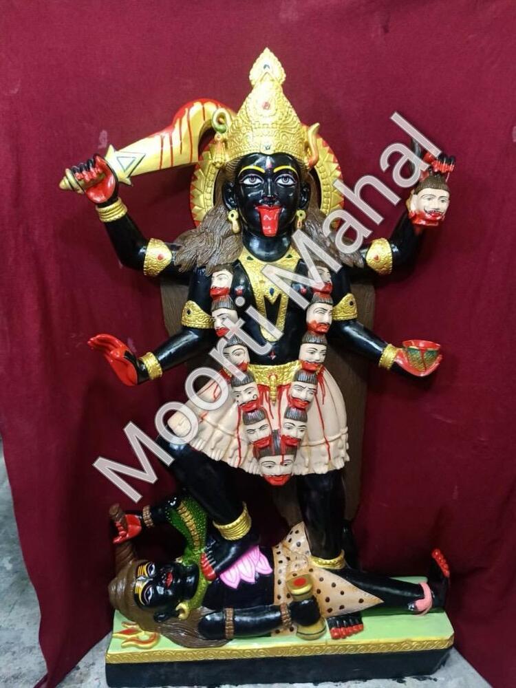 Glossy Marble Kali Mata Statue