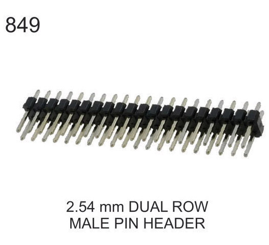 2.45MM DUAL ROW MALE PIN HEADER
