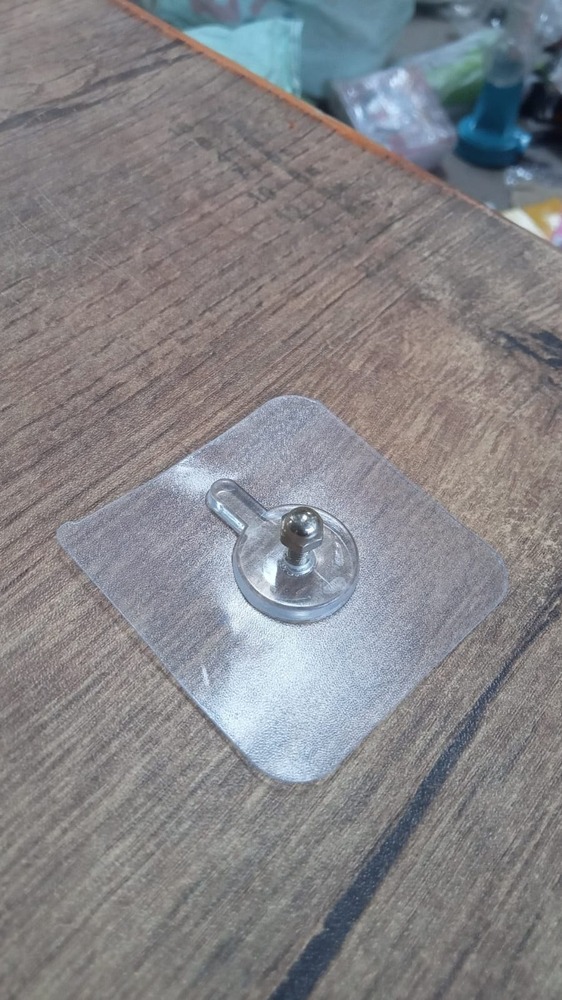 Adhesive Screw Wall Hook - Color: White