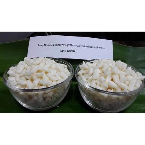 Soap Noodles 8020 78% (Tfm + Glycerine)Natural White - Application: Industrial