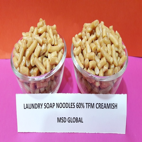 Laundry Soap Noodles 60% Tfm Creamish - Purity: High
