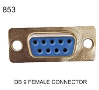 Db 9 Female Connector - Metal Material, 9 Pins, Circuit Compatible, Versatile For Monitor/cpu Connections | Reliable Electrical Connection, Easy Soldering