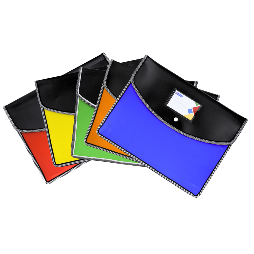 Plastic Button File Folder Matt Matt Opaque - Material: Pp