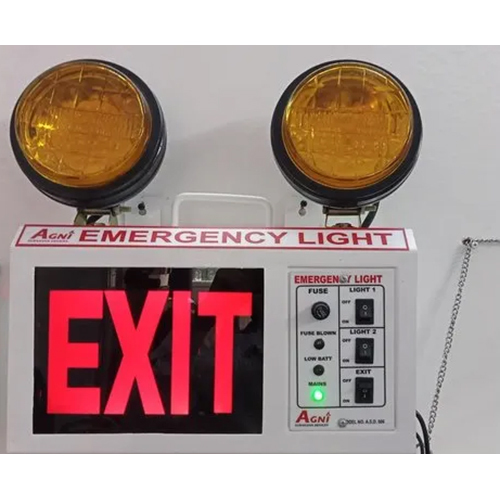 LED Emergency Exit Light - Mild Steel, 220 Volt Voltage | High Quality with 6-12 Month Warranty