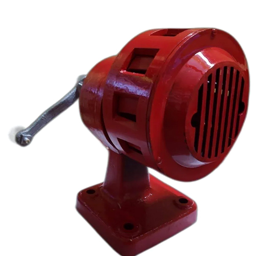 Aluminium Casting Hand Operated Siren - Alarm Light Color: Red