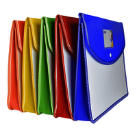 Plastic Button File Folder